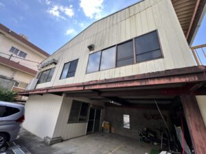 富士吉田市 貸倉庫 外壁塗装工事